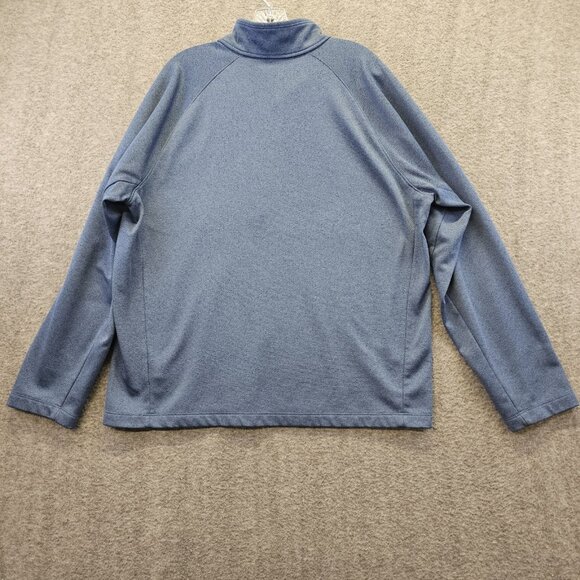 The North Face Canyonlands 1/2 Zip Pullover Fleece Sweater Zip Pocket Blue XL - Picture 2 of 8